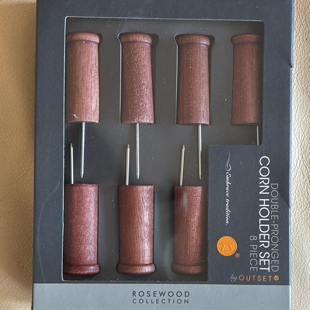 Rosewood Corn Holders
